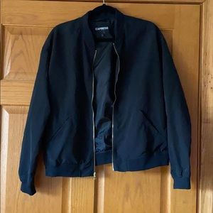 Black bomber jacket